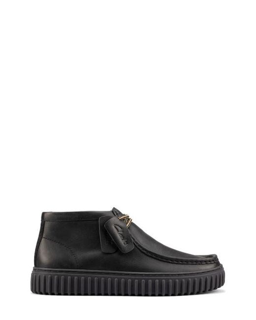 Clarks Black Torhill Hi Chukka Boot for men