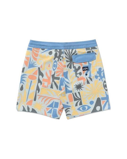 Billabong Blue Good Times Lo Tide Board Shorts for men