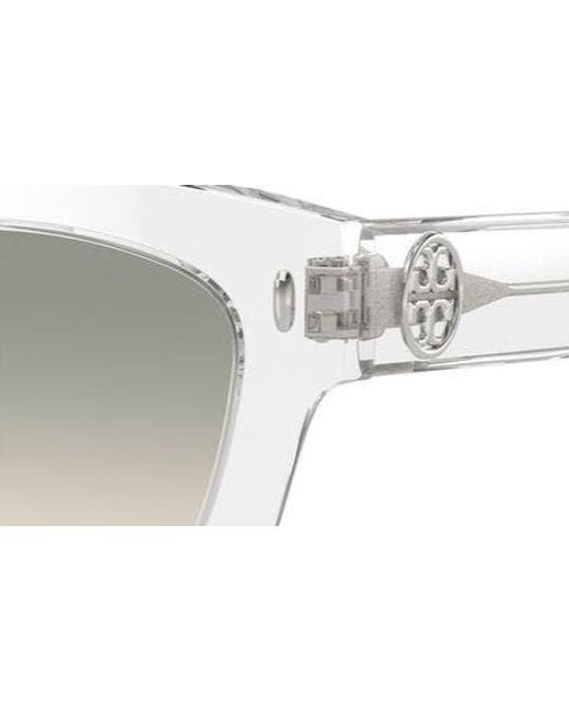 Tory Burch Metallic Pushed Miller Acetate Cat-Eye Sunglasses