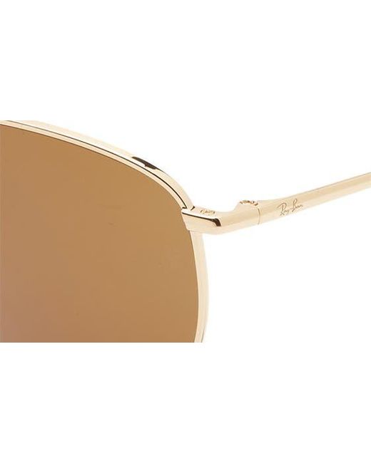 Ray-Ban White 60mm Aviator Sunglasses for men