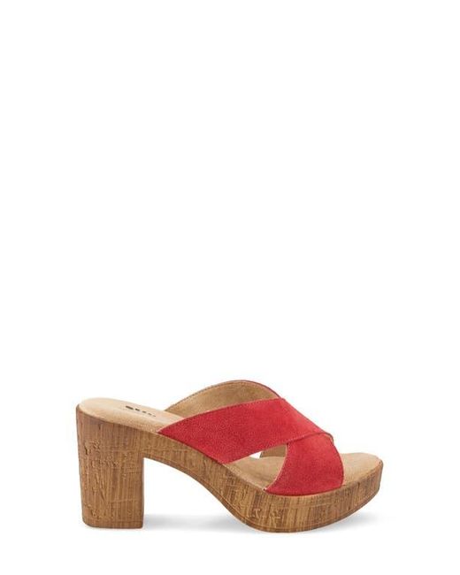 Spring Step Red Blanchar Platform Sandal