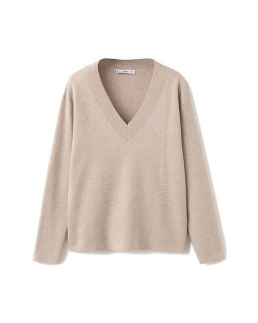Mango Natural V-Neck Sweater