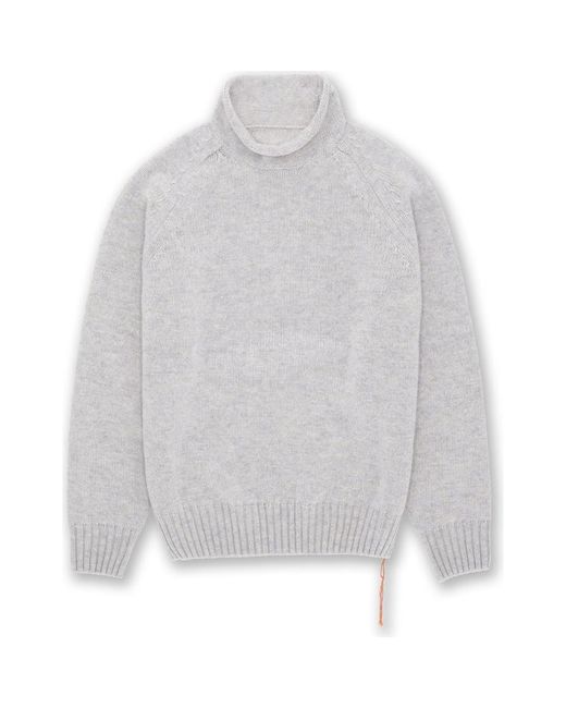 Fortela Gray Andrew Merino Wool High Neck Sweater for men