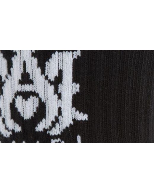 Amiri Black Monogram Core Logo Crew Socks for men