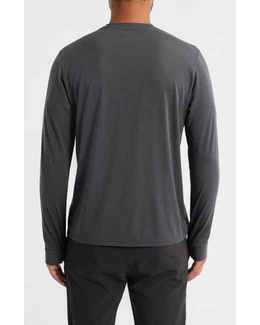 Free Fly Gray Elevate Long Sleeve Performance Top for men