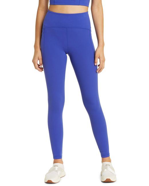 Zella Blue Studio Luxe High Waist Pocket leggings