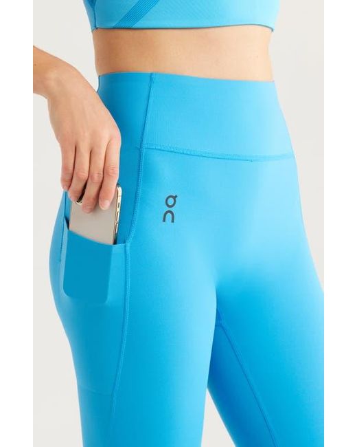 On Shoes Blue Studio Crop Leggings