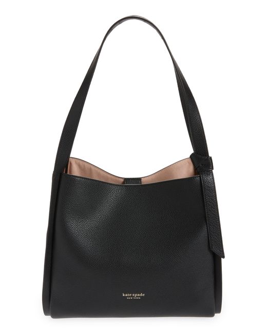 Kate Spade Knott Large Leather Shoulder Bag in Black Lyst