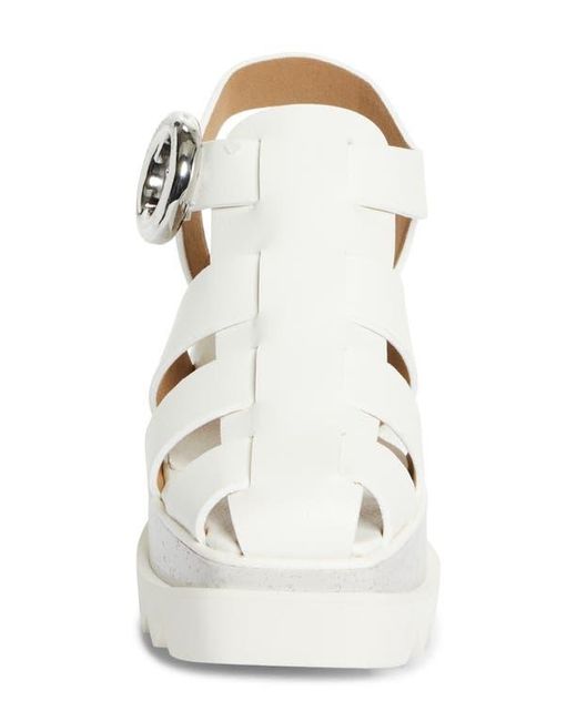 Stella McCartney White Elyse Wedge Fisherman Sandal