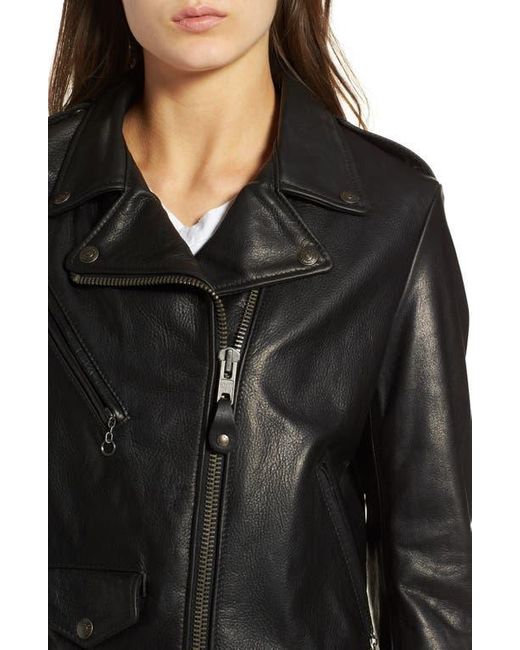 Schott Nyc Black Lightweight Leather Jacket