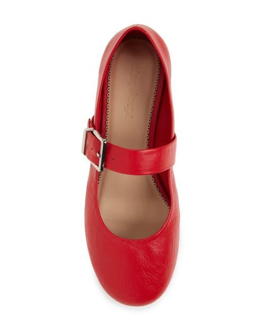 Cinq À Sept Red Sofia Mary Jane Flat