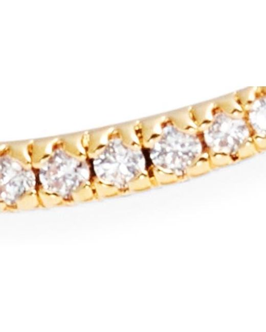 Nordstrom Metallic Cubic Zirconia Bypass Cuff Bracelet