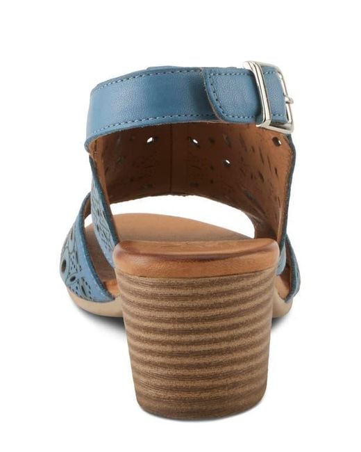 Spring Step Blue Kovach Slingback Sandal