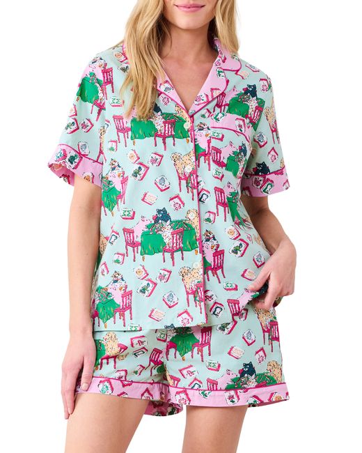 Printfresh White Short Organic Cotton Pajamas Set