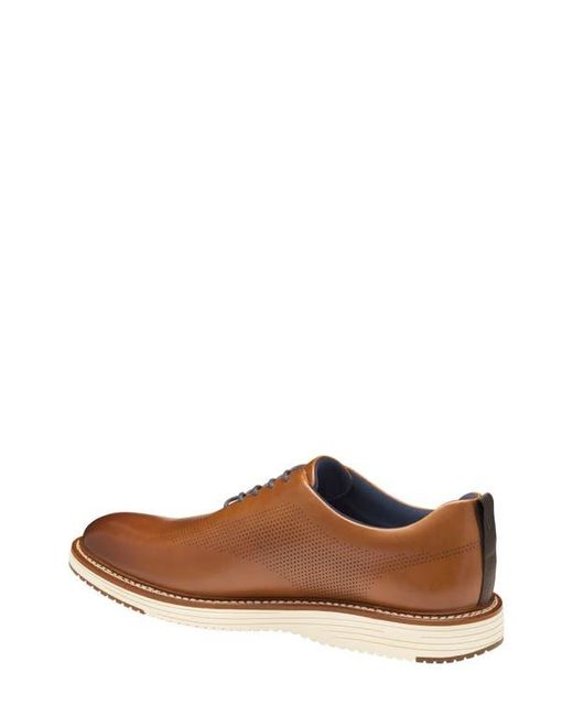Johnston & Murphy Brown Upton Perforated Plain Toe Oxford for men