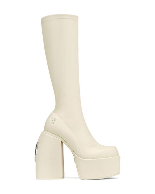 Naked Wolfe White Spice Platform Tall Boot