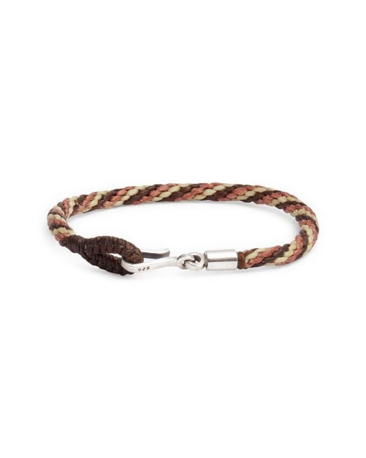 Caputo & Co. Multicolor Macramé Bracelet for men
