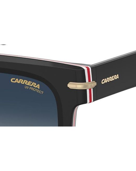 Carrera Blue 52mm Rectangular Sunglasses for men