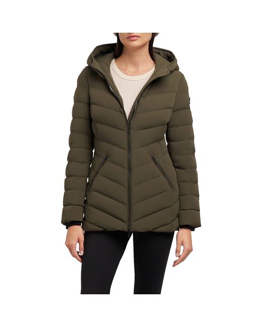 Moose Knuckles Green Rockcliff 5 Water Repellent Hooded 800 Fill Power Down Puffer Jacket