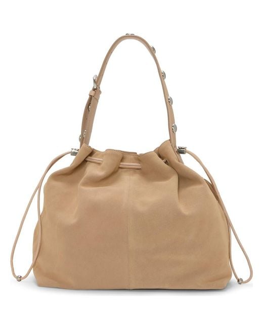 Vince Camuto Natural Pippa Leather Bucket Bag