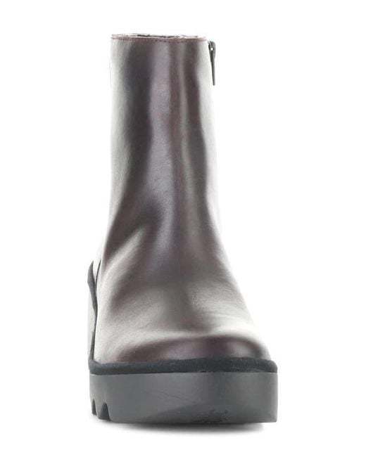 Fly London Gray Toor Platform Bootie