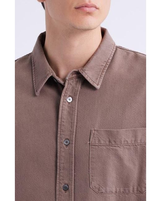 FRAME Brown Modern Button-Up Shirt for men