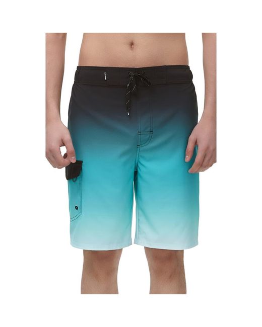 Rokka&Rolla Blue 4-Way Stretch Performance Board Shorts for men