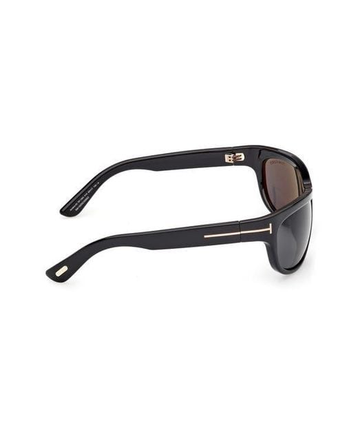 Tom Ford Black Anders 62Mm Oversize Rectangular Sunglasses for men