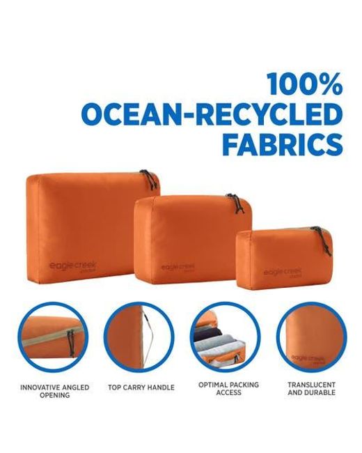 Eagle Creek Orange Pack-It Isolate Cube Set Xs/S/M