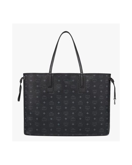 MCM Black Large Reversible Liz Shopper