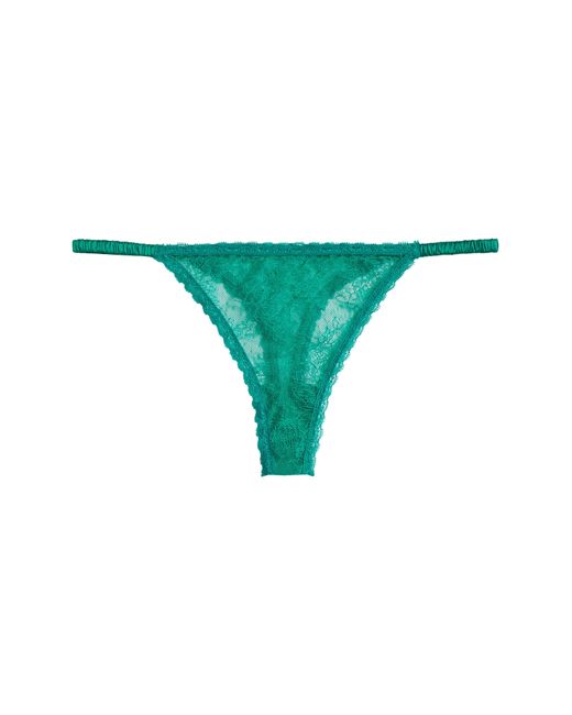 LoveStories Green Roomie Lace Thong