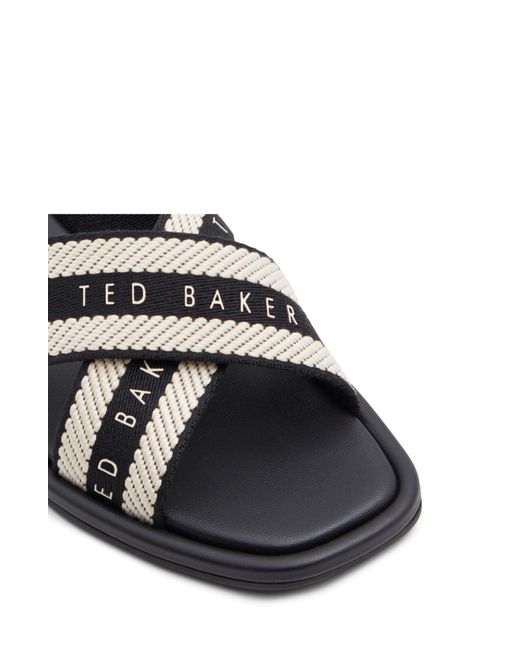 Ted Baker Black Ashika Icon Slide Sandal