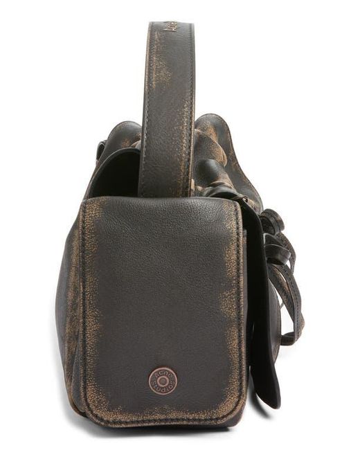 Acne Black Multipocket Washed Leather Bag