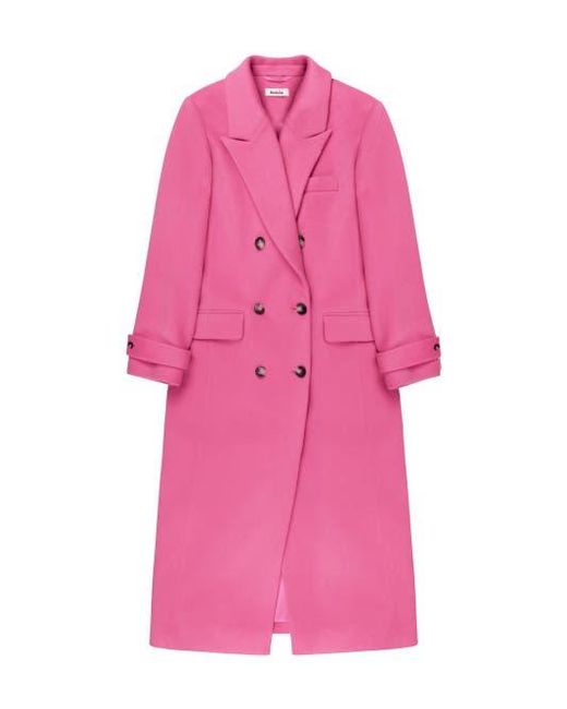 Ro&zo Pink Wool Blend Oversized Coat