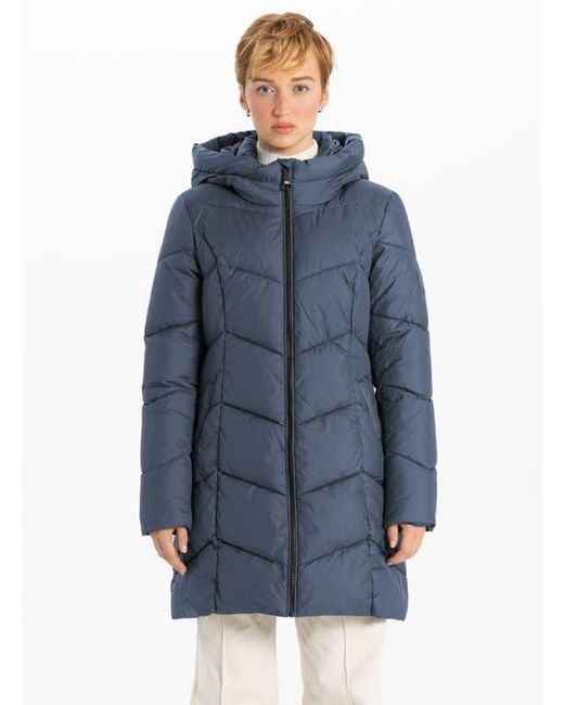 Point Zero Blue Classic Long Puffer Design