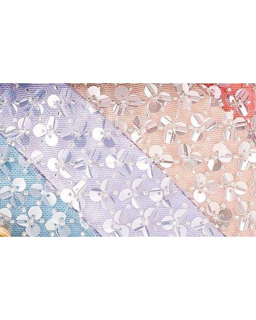 Kurt Geiger Pink Large Kensington Sequin Convertible Shoulder Bag