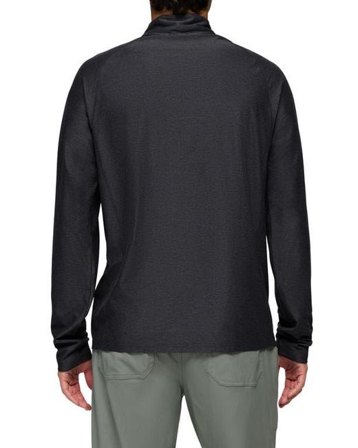 Prana Black Altitude Tracker Performance Quarter Zip for men