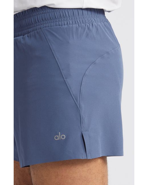Alo Yoga Blue Adapt Running Shorts for men