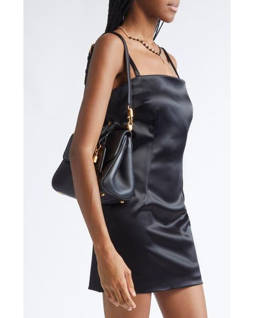 Dolce & Gabbana Black My Sicily Plongé Leather Top Handle Bag