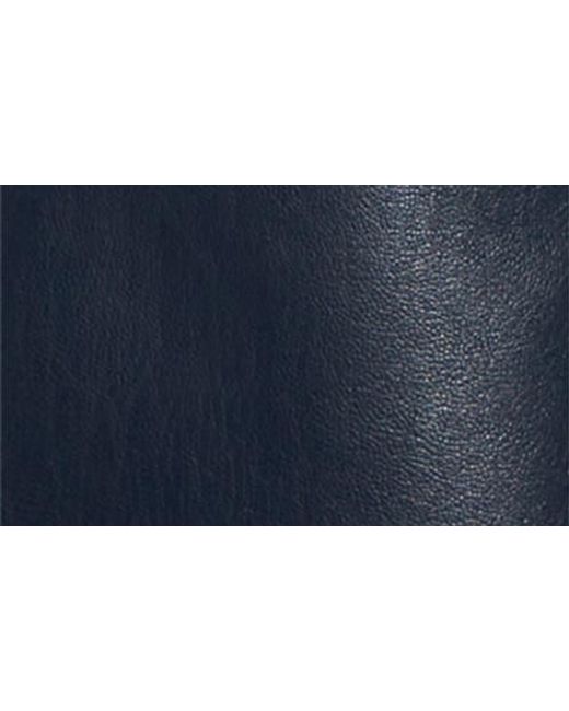 Cinq À Sept Blue Veena Faux Leather Skirt