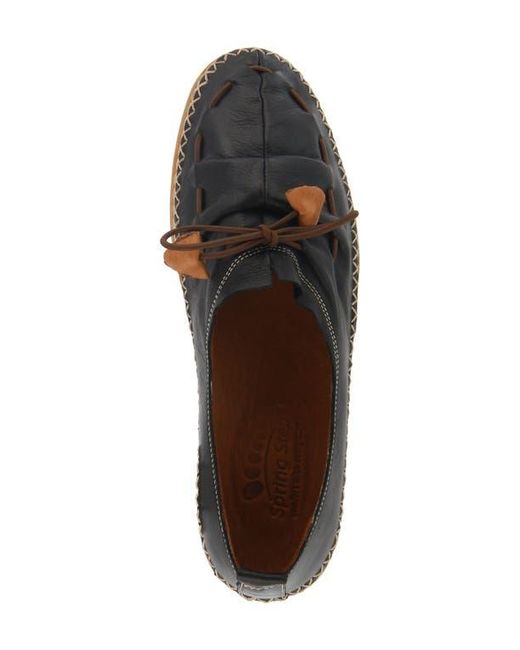Spring Step Black Berna Flat
