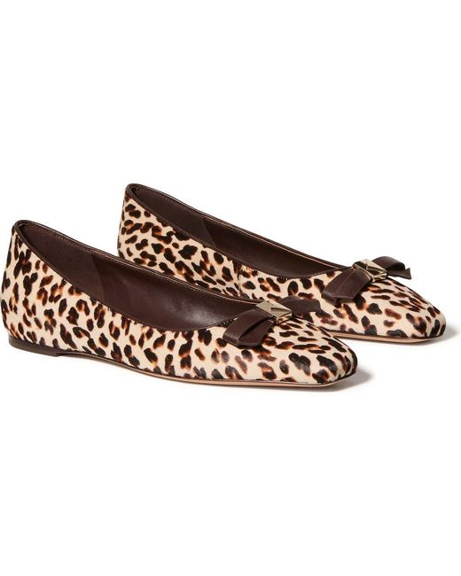 Kate Spade Brown Deco Bow Downtown Flat