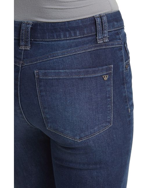 Wit & Wisdom Blue 'ab'solution High Waist Crop Flare Jeans
