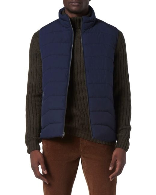 Andrew Marc Blue Packable Vest for men