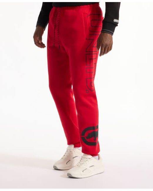 Ecko' Unltd Red Left To Right Jogger for men