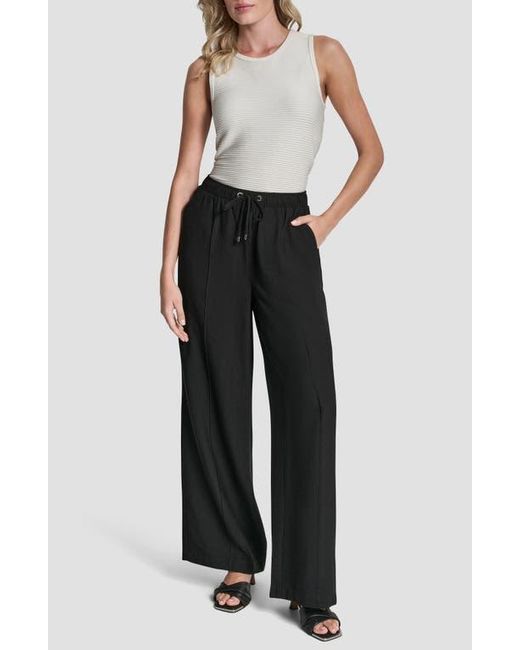 DKNY Black Drawstring Pants