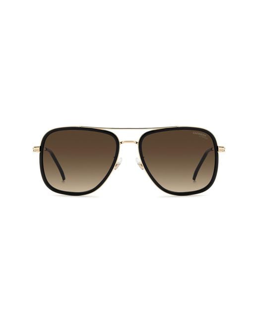 Carrera Brown 58Mm Gradient Pilot Sunglasses