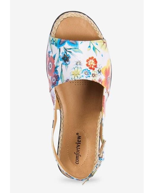 Comfortview Metallic The Adele Sling Sandal