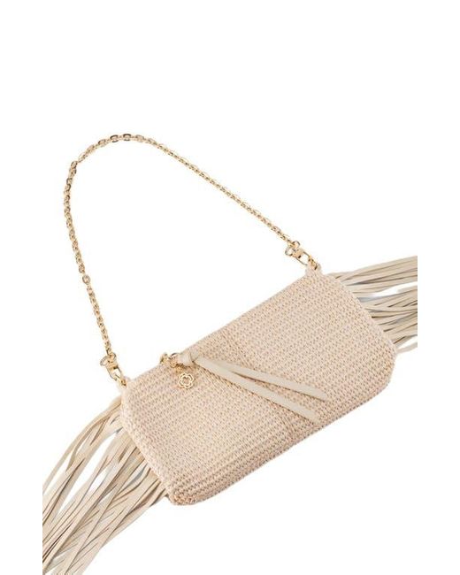 Maje Natural Miss M Raffia-Look Clutch Bag