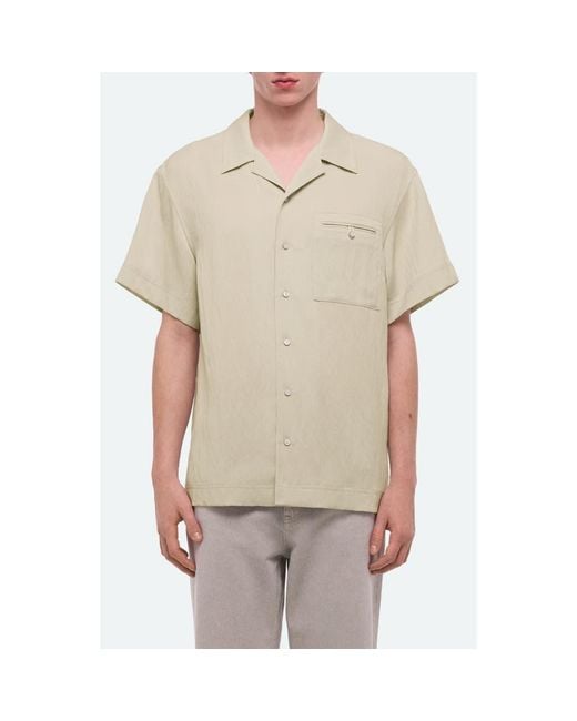 Helmut Lang Natural Solid Camp Shirt for men
